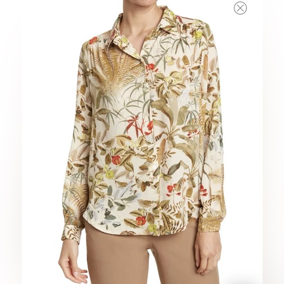 Philosophy Jungle Print Button-Up Shirt NWOT - Picture 1 of 9
